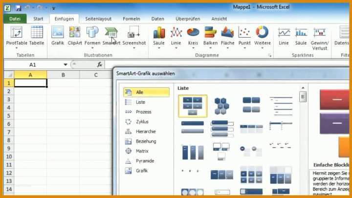 Staffelung Vorlage Organigramm Excel 1280x720