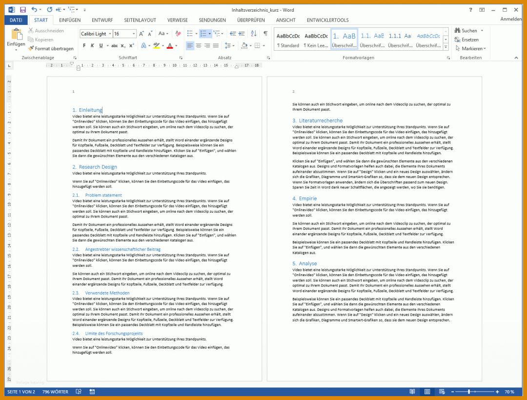 Singular Vorlage Projektarbeit Word 1353x1027