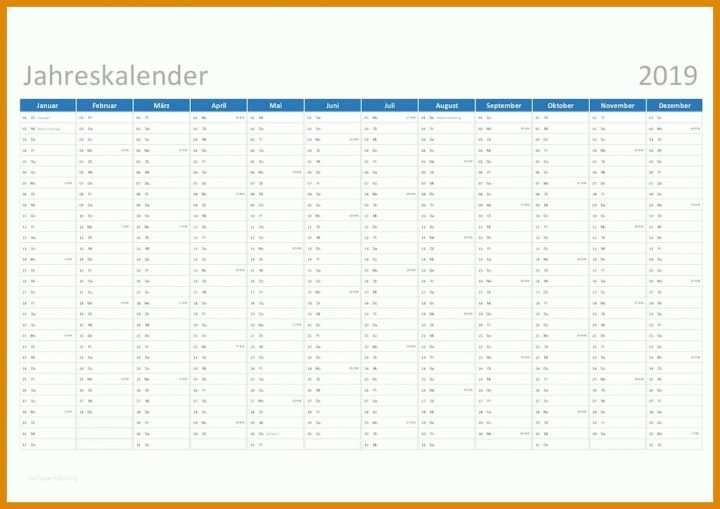 Bemerkenswert Wandkalender 2019 Vorlage 1052x744