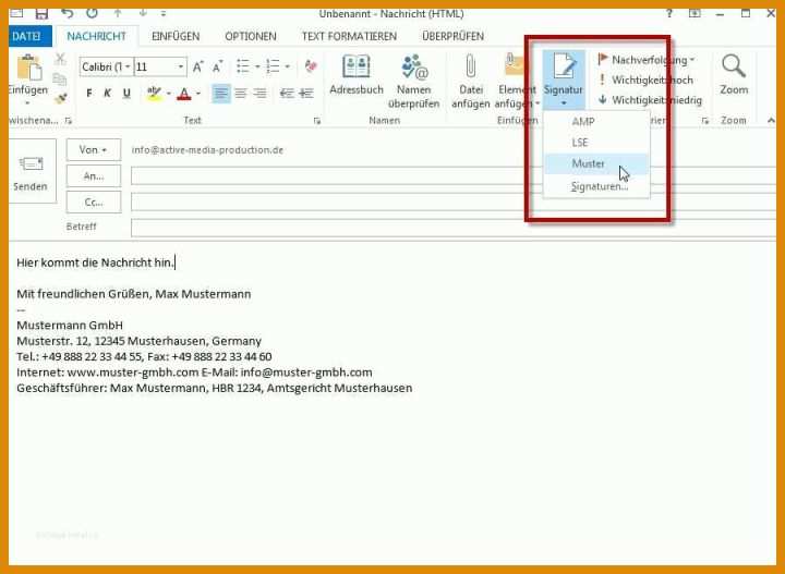 Bemerkenswert E Mail Signatur Vorlage Geschäftlich 900x659