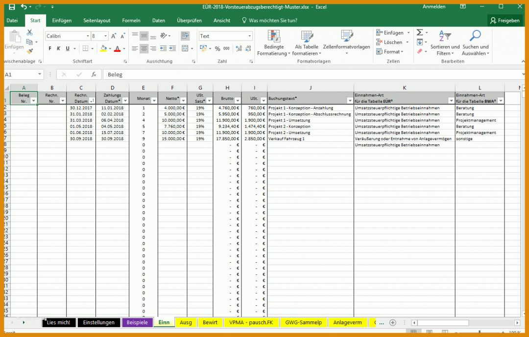 Bestbewertet Excel Vorlage Vertragsübersicht 1285x820