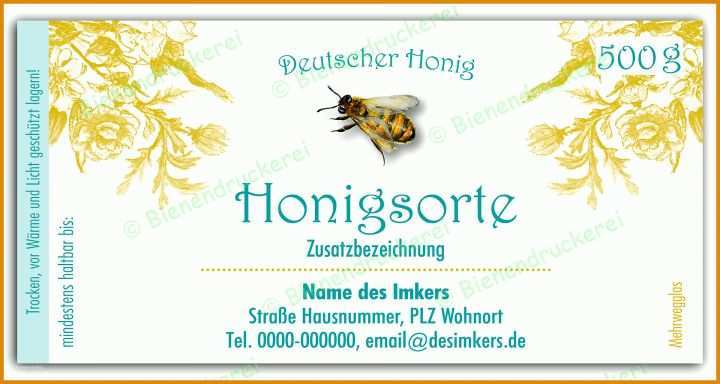 Staffelung Honig Etiketten Vorlagen 1920x1024