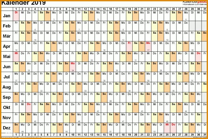 Wunderschönen Kalender Vorlage 2019 1588x1064