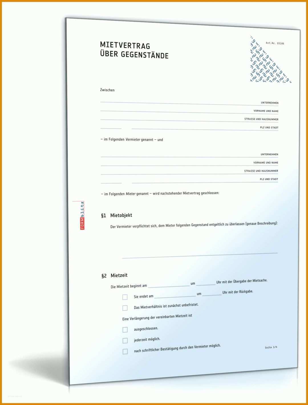 Fantastisch Mietvertrag Einfach Vorlage 1600x2100