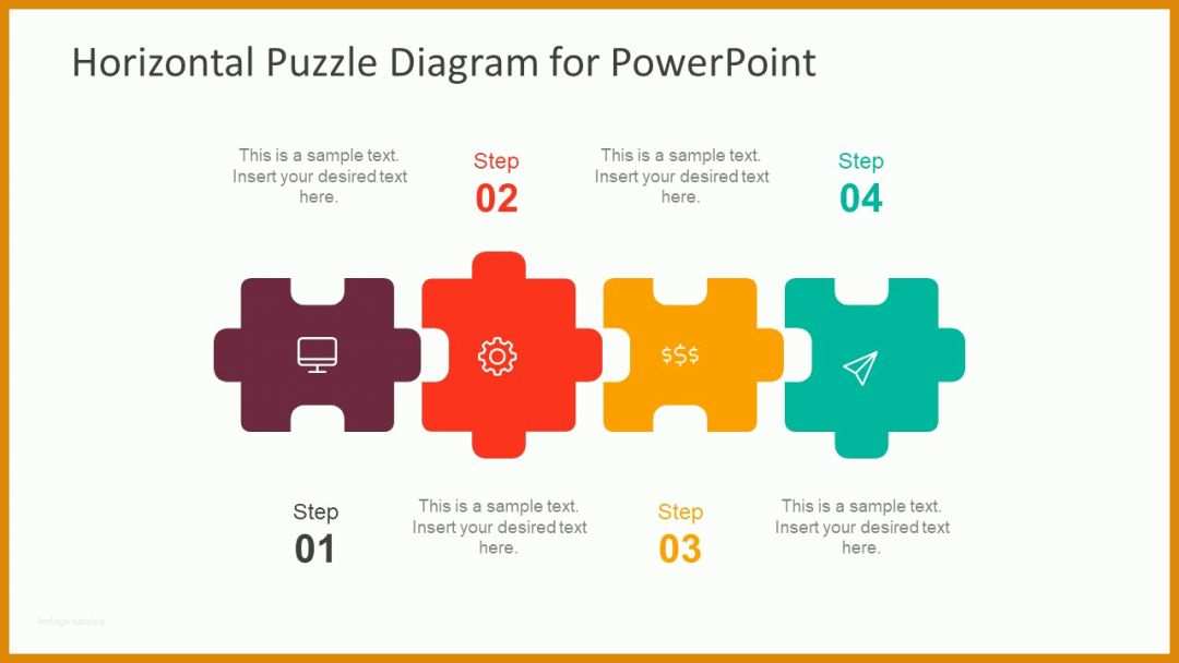 Unvergesslich Powerpoint Puzzle Vorlage 1280x720