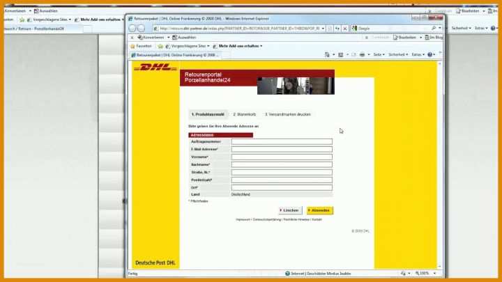 Unvergesslich Retourenschein Vorlage 1280x720