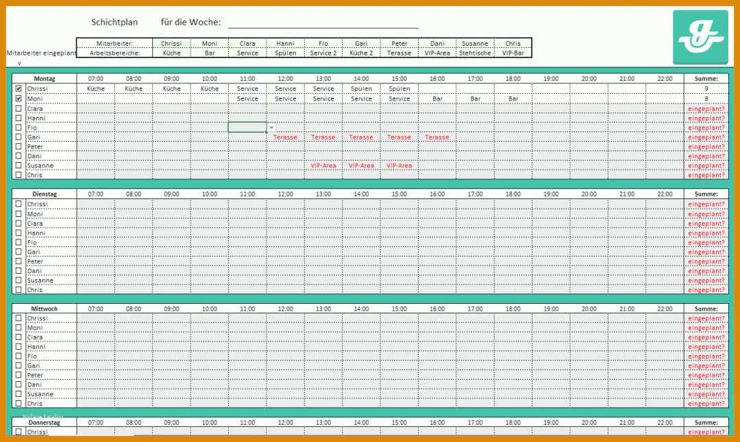 Fabelhaft Schichtplan Vorlage 3 Schichten 1326x793