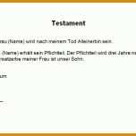 Toll Testament Vorlage Alleinerbe 943x523