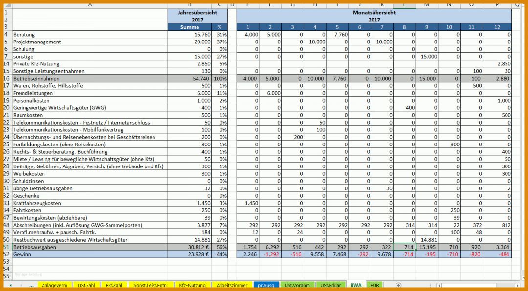 Auffällig Vorlage Steuererklärung 2017 1440x794